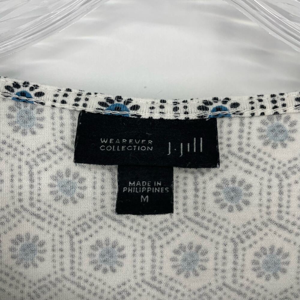 J. Jill Soft Stretchy Printed Tank Top Size Large - Picture 5 of 6